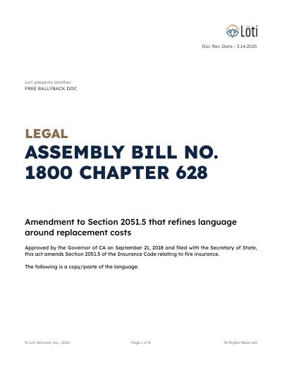 Assembly Bill No 1800